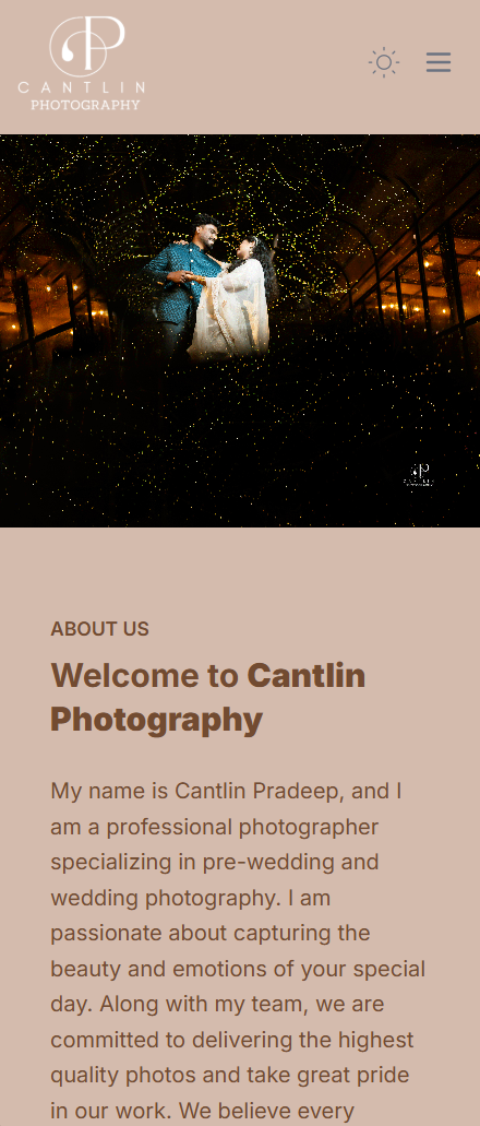 Photography Portfolio & Booking Website