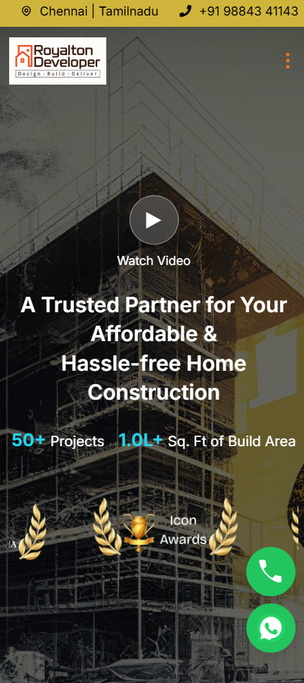 Construction Company Project Portfolio